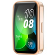 2w1 Etui z Osłoną Silikonową do Huawei Band 8 / Huawei Band 9 / Huawei Band 10, Różowe złoto