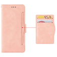 Etui z klapką do Honor Magic 7 Pro, Card Slot, różowe