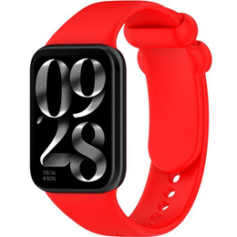 Pasek Silikonowy do Xiaomi Smart Band 8 Pro / Xiaomi Smart Band 9 Pro, Czerwony