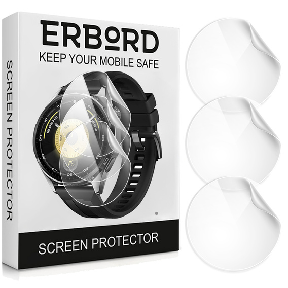 3x Folia Hydrożelowa ERBORD do Huawei Watch GT 6 46mm