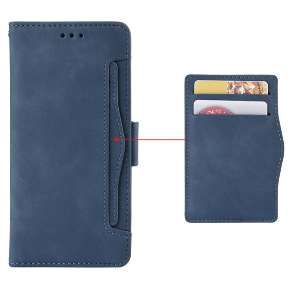 Etui z klapką do Xiaomi 14 Ultra, Card Slot, granatowe