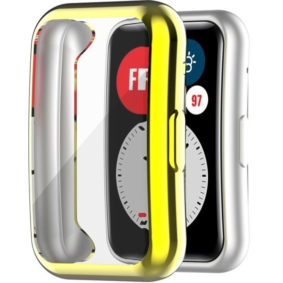 2w1 Etui z Osłoną na ekran do Huawei Watch Fit, Złote