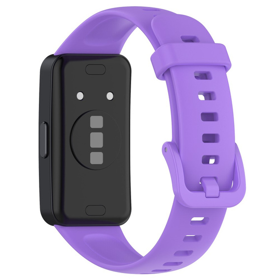 Pasek Silikonowy do Huawei Band 8 / Huawei Band 9 / Huawei Band 10, Fioletowy