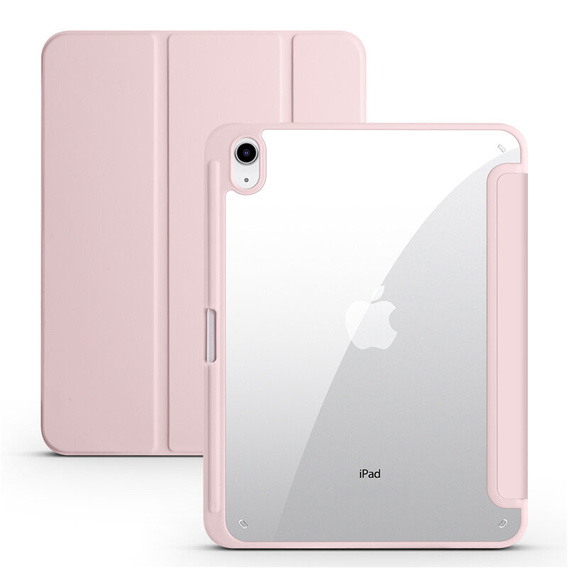 Etui do iPad 11" 2025 A16 (11 gen.) / iPad 10.9" 2022 (10 gen.), Smartcase Hybrid, z miejscem na rysik, różowe