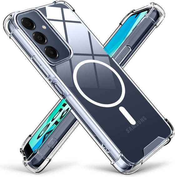 Etui do Samsung Galaxy A16 / A16 5G, Fusion Hybrid, do MagSafe, przezroczyste + Szkło 9H na ekran
