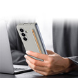 Etui ze szkłem i rysikiem do Samsung Galaxy Z Fold7 – szare