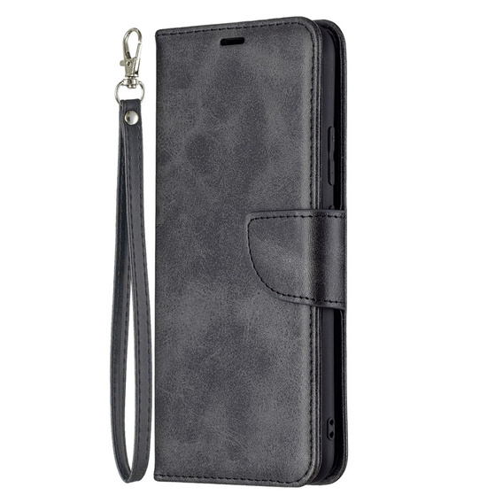 Etui Wallet with Strap do Realme C21, Black