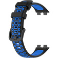 Pasek Silikonowy do Huawei Band 8 / Huawei Band 9 / Huawei Band 10, Czarny / Niebieski