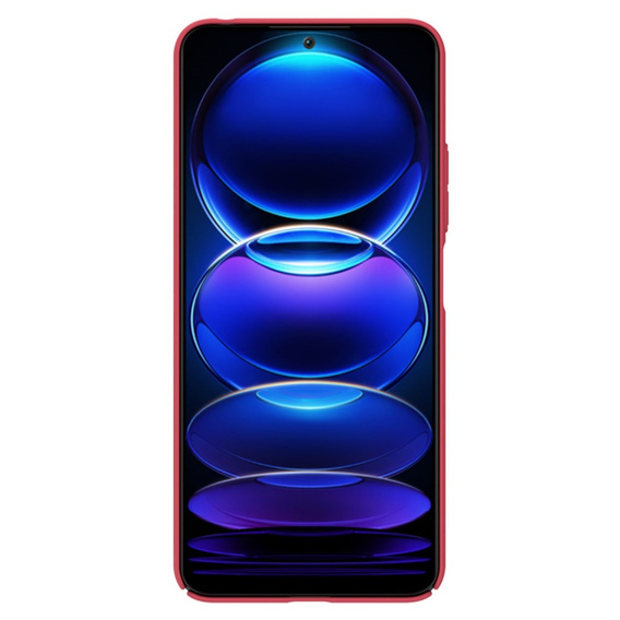 Etui NILLKIN do Xiaomi Redmi Note 12 5G / POCO X5 5G, Obudowa Super Frosted Shield Case, Czerwone