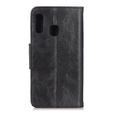 Skórzane Etui Wallet do Samsung Galaxy A20E - Black