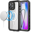 Etui wodoodporne do iPhone 14 Pro Max, Redpepper, do MagSafe, czarne