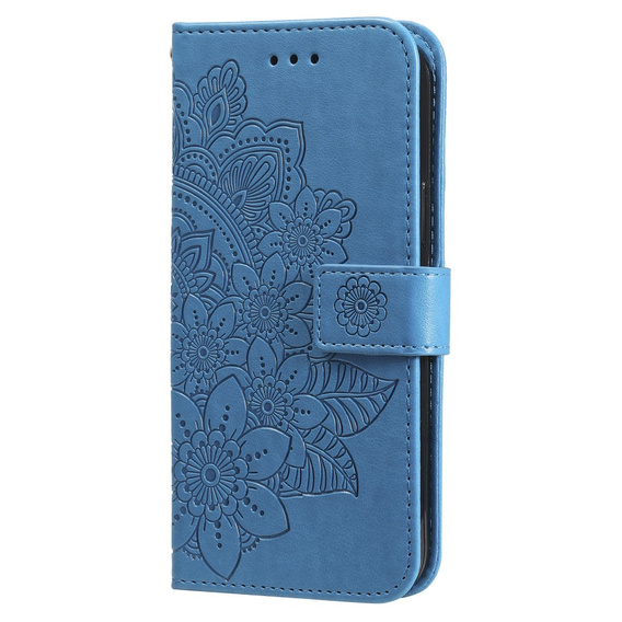 Etui z klapką do Samsung Galaxy M15 5G, Mandala, niebieskie