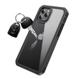 Etui do iPhone 12/12 Pro, Shockproof, z folią, czarne