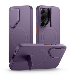 Etui do Samsung Galaxy S25+ Plus, Suritch Shockproof, do MagSafe, fioletowe