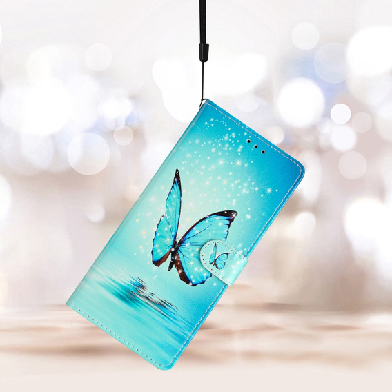 Etui z klapką do Xiaomi 13 Lite, Wallet, Butterfly niebieskie