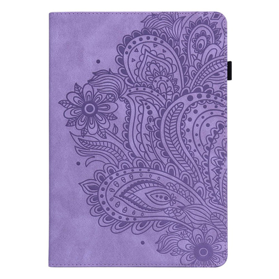 Etui do Lenovo Tab M10 Plus 10.6 Gen 3 TB-125F TB-128F, With stand, flower, fioletowe
