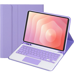 Etui z klawiaturą Bluetooth i touchpadem do Samsung Galaxy Tab S11 – fioletowe