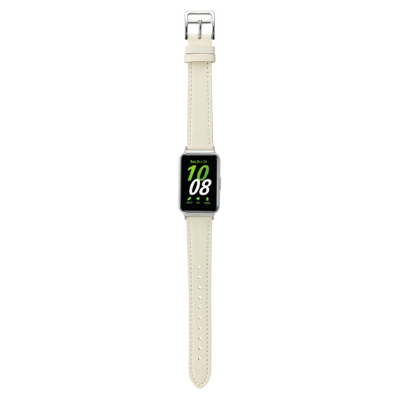 Pasek Skórzany do Samsung Galaxy Fit 3, Beżowy