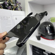 Etui do iPhone 15 Pro, karbonowe Carbon Fiber, czarne