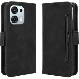 Etui z klapką do Oppo A6 Pro 5G, Card Slot, czarne
