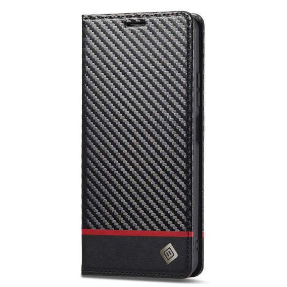 Etui z klapką do Xiaomi Redmi Note 13 Pro 4G, Carbon LC.IMEEKE, czarne