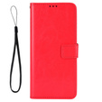 Etui z klapką do Honor 70 5G, Crazy Horse Wallet, czerwone