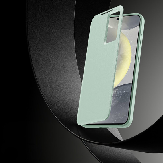 Etui do Samsung Galaxy A56 5G – Smart View z kieszenią na kartę, zielone