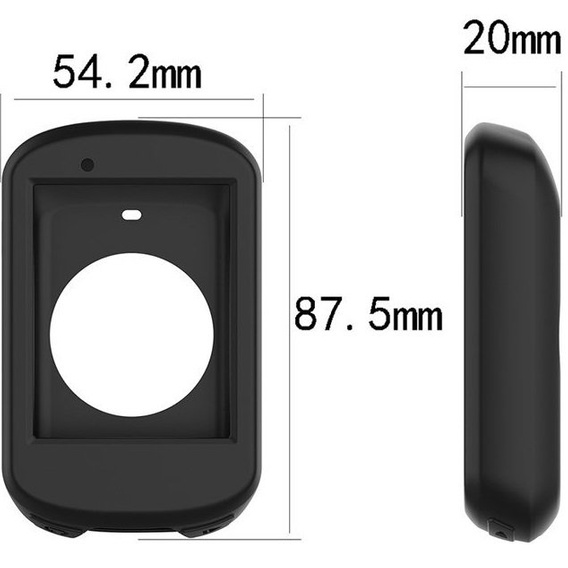 Etui Silikonowe do Garmin Edge 830 Bike GPS, Czarne