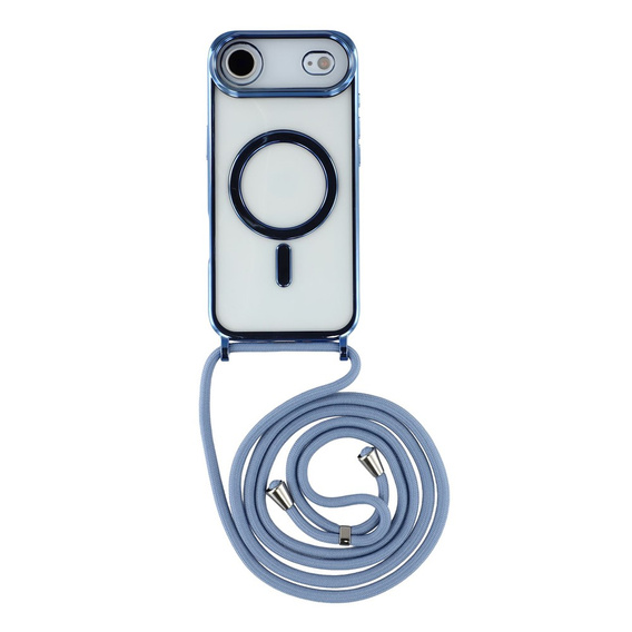 Etui do iPhone Air, Electro MagSafe, niebieskie + Smycz
