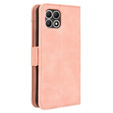 Etui z klapką do T Phone 2 5G, Card Slot, różowe