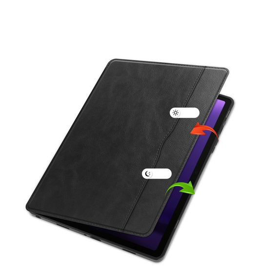 Etui do Samsung Galaxy Tab S9 FE / S10 FE, Business Card and Pen Slot, czarne