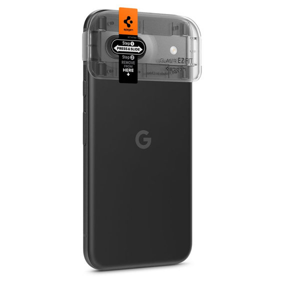 Spigen OPTIK.TR ”EZ FIT” Szkło Hartowane na Aparat do Google Pixel 8A, Czarne, 2 sztuki