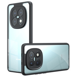 Etui do Xiaomi Redmi Note 15 5G / Poco M8 5G, Fusion Hybrid, przezroczyste z czarną ramką