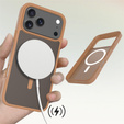 Etui do iPhone 17 Pro, Matt Case, do MagSafe, matowe brązowe