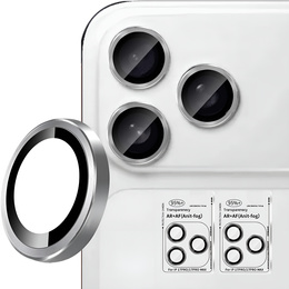 2x Szkło na aparat ERBORD OPTIK Pro do iPhone 17 Pro / 17 Pro Max, srebrne