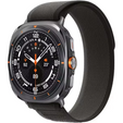 Pasek Nylonowy do Samsung Galaxy Watch Ultra 47mm (2025 / 2024) , Szary / Pomarańczowy