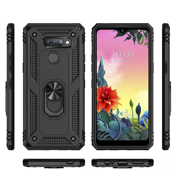 Etui pancerne do LG K50S, Nox Case Ring, czarne