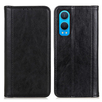 Etui z klapką do OnePlus Nord CE4 Lite, Split Leather, czarne