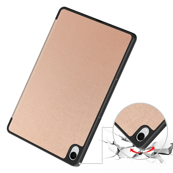 Etui do Samsung Galaxy Tab S11, Smartcase z miejscem na rysik, różowe złoto