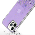 Etui do iPhone 13 Pro, Glittery, fioletowe