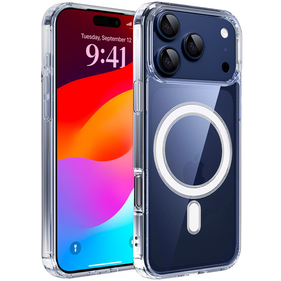 Etui do iPhone 17 Pro, do MagSafe, przezroczyste