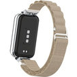 Pasek Nylonowy do Xiaomi Redmi Smart Band 2 / Xiaomi Smart Mi Band 8 Active, Beżowy