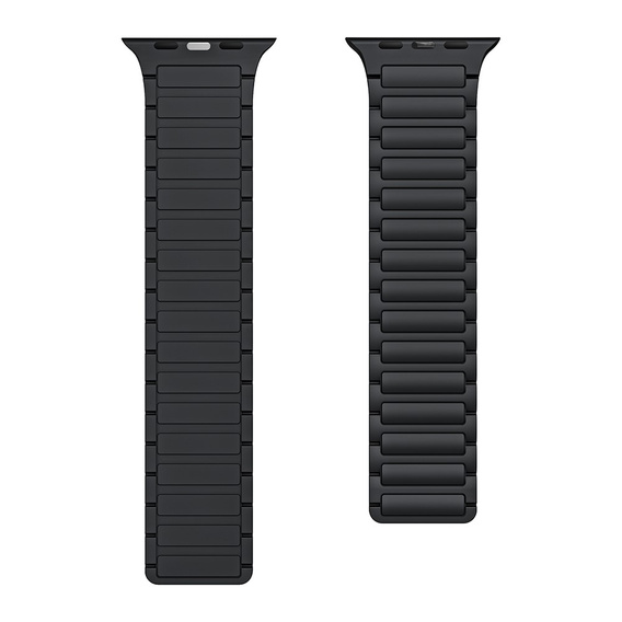 Pasek Silikonowy do Apple Watch 1/2/3/4/5/6/7/8/9/10/11/SE Ultra 1/2/3 42/44/45/46/49mm, Czarny