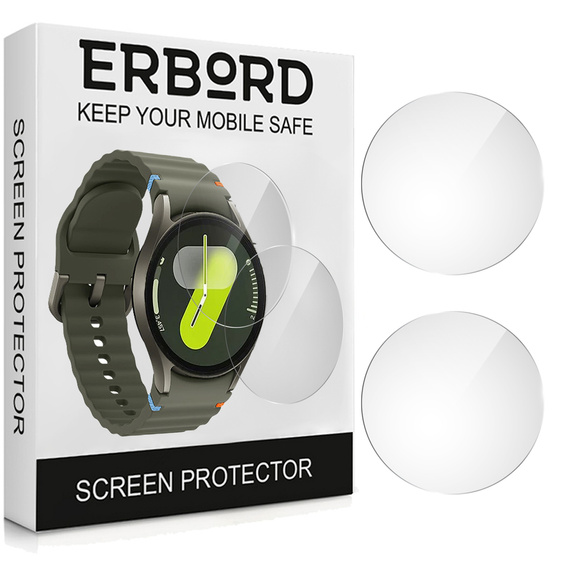 2x Szkło Hartowane ERBORD do Samsung Galaxy Watch 7 44mm, Szybka