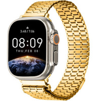 Stalowa Bransoleta do Apple Watch 1/2/3/4/5/6/7/8/9SE/Ultra/Ultra 2 42/44/45/49 MM, Złota