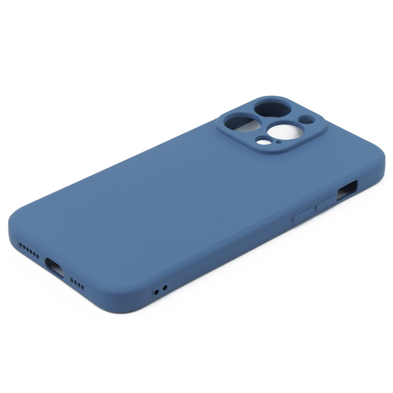 Etui do iPhone 15 Pro Max, Silicone Lite, granatowe