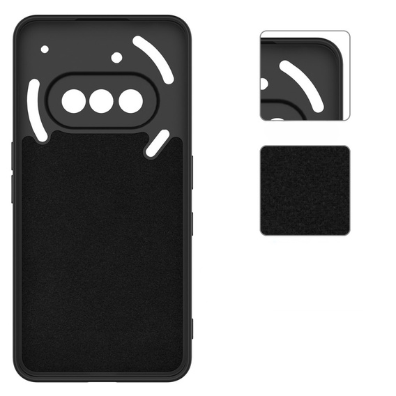 Etui do Nothing Phone 3a, Silicone Lite, czarne