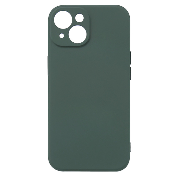 Etui do iPhone 15, Silicone Lite, ciemnozielone