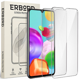 2x Szkło Hartowane do Samsung Galaxy A41, ERBORD 9H Hard Glass, szybka