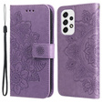 Etui z klapką do Samsung Galaxy A53 5G, Mandala, fioletowe